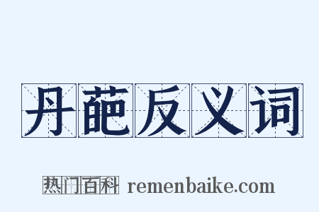 丹葩反义词是什么意思的图片